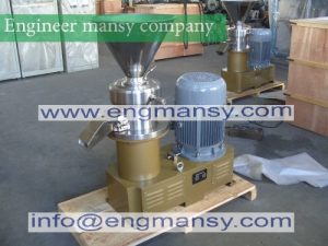 More than 90% homogeneity of soy sauce colloid mill peanut butter maker of commercial Model 810 machine engineer mansy international brand