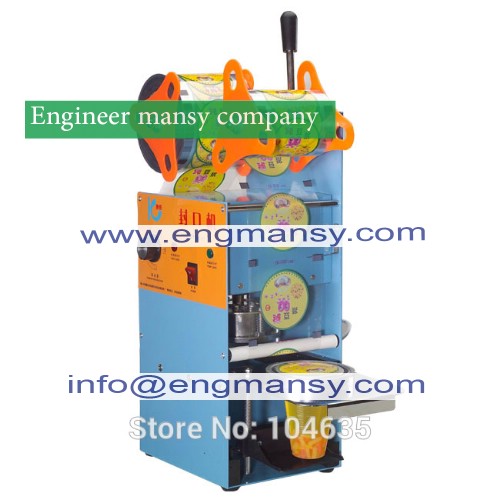 Wholesale and Retail Guaranteed 100% New Orange Manual Plastic Cup Sealing Machine 220V (standard cup dia:7cm,7.5cm,9.5cm) model 706 Engineer mansy mark