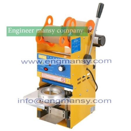 Semi-Automatic Boba Bubble Tea Cup Sealing Machine Plastic Sealer model 706 engineer mansy global mark