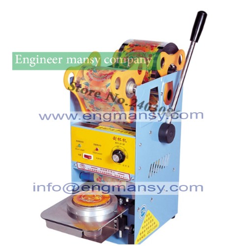 Hand press type pearl milk tea plastic cup manual sealing machine model 706 Engineer mansy brand