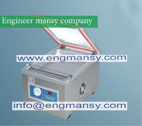 Semi-automatic food, meat and peanuts vacuum packer, one room vacuum sealing / packing machine model 601 engineer mansy global brand