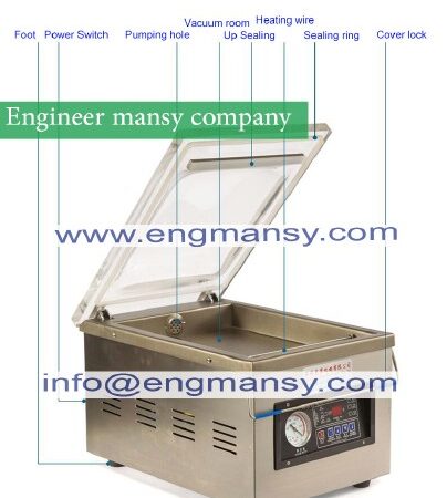 vacuum packing food stopper vacuum machine vacuum sealing machine commercial food nut / fruit / meat for 220 volts model 601 engineer mansy international  brand