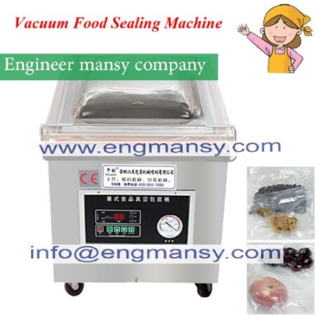 piece surface food disc stopper vacuum packing and sealing electrical automatic machine in high quality Model 601 engineer mansy mark
