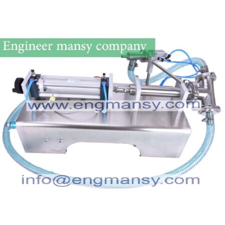 5-100ML Semi automatic Pneumatic liquid filling machine filling shampoo perfume SS304,beverage packer model 403 engineer mansy international  brand