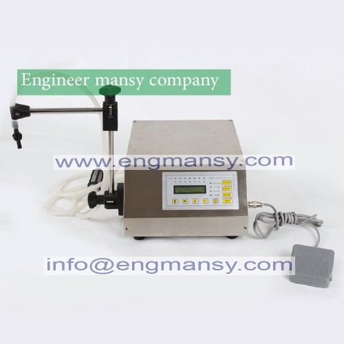 Digital Control Pump Drink Water Liquid Filling Machine 5-3500ml Model 451 engineer mansy global mark