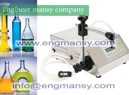 Digital control pump Manual bottle liquid filling machine for juice,Small Portable Electric Liquid Water Filling Machine Model 451 engineer mansy brand