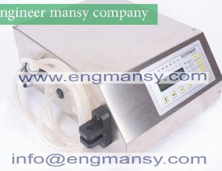 Digital electrical liquids filling machine, water pumping filler, automatic beverage packaging equipment,3.5L,stainless,warranty Model 451 engineer mansy international  brand