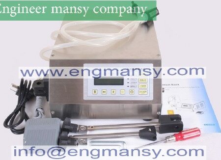 Digital new design Control Liquid Filling Machine Small Portable Electric Liquid Water Filling Machine Model 451 engineer mansy internathional brand
