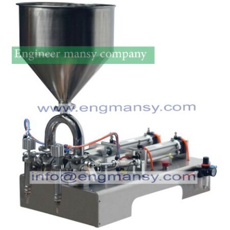 Double nozzle Paste filling machine large hopper Rotary Valve range 5-100ml quantitative filling and packaging equipment Model 404 engineer mansy international brand