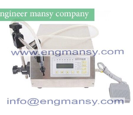 Electric Water Filling Machinery+Digital Electrical Liquids Filling Machine Automatic for Range Up to 2-3500ml Stainless Steel Model 451 engineer mansy international  brand
