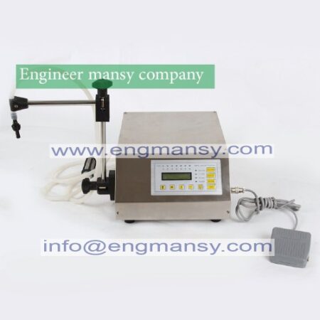 Electrical liquids filling machine bottled water filler beverage foods oils bottling equipment tools nail polish brand auto pump Model 451 engineer mansy global mark