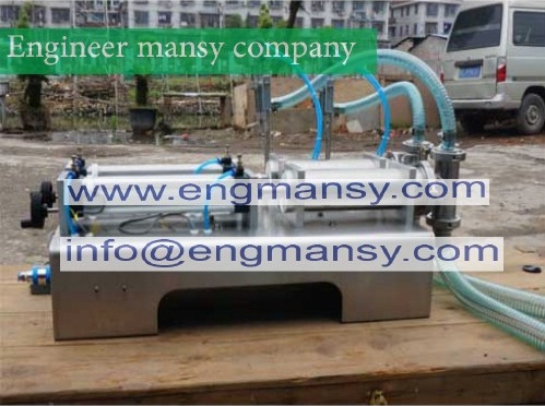 Filling machine double nozzle Liquid large hopper Rotary Valve range 10-300ml quantitative filling and packaging equipment model 403 engineer mansy mark