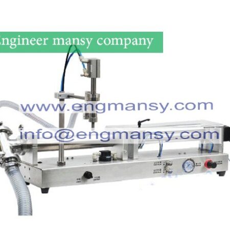 Fully pneumatic filler liquid or paste filling machine, pneumatic,semi auto filler,single head liquid filler model 403 engineer mansy international  brand