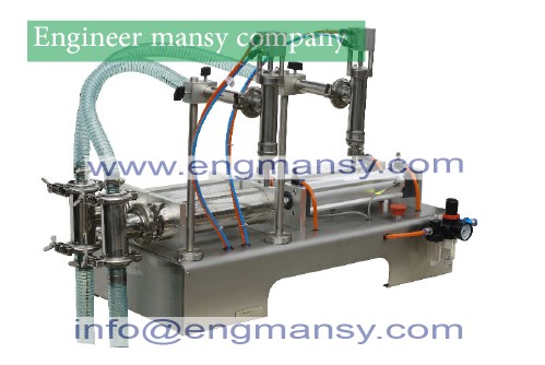 Heads Semi Automatic Liquid Bottle Filling Machine 5-100ml Model 403 engineer mansy international mark