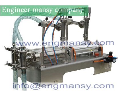 Heads Semi Automatic Liquid Bottle Filling Machine 5-100ml Model 403 engineer mansy global mark