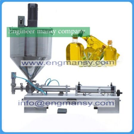 Mixing filler very viscous material filling machine foods packaging equipment bottle filler 100ml liquids water dosing filler Model 404 engineer mansy global brand