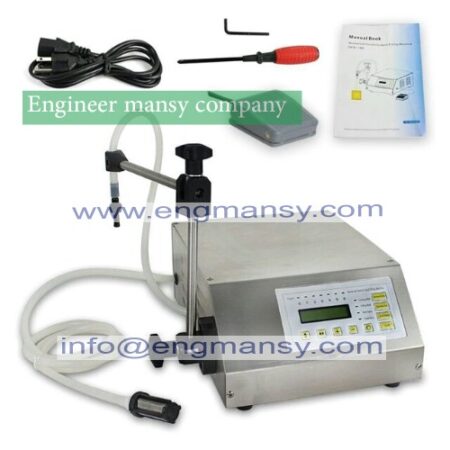 Small Electric filling machine Digital control pump drink water juice liquid filling machine 5-3500ml Model 451 engineer mansy mark