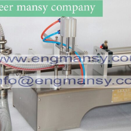 liquid filling machine, semi automatic pneumatic filler,water shampoo juice oil glycerinum lubricant piston filler model 403 engineer mansy brand