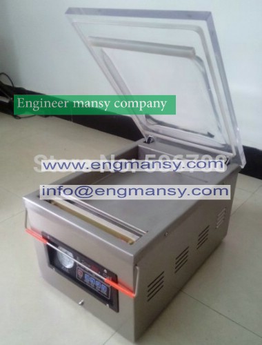 Desktop vacuum packing machine for plastic bag / food sealing macine model 601 Engineer mansy international mark