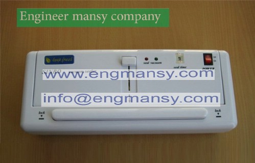 Household Vacuum food packaging machine+plastic film sealer+plastic packing machine household vacuum sealer model 604 Engineer mansy mark