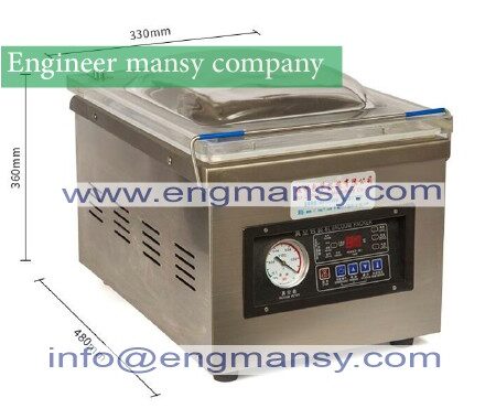 Table Vacuum packing machine Commercial Vacuum food sealer Vacuum sealing machine Food packaging for Nut/Fruit/Meat 220V model 601 Engineer mansy brand