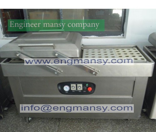 stainless steel double chamber vacuum packaging machine Food double chamber vacuum machine Meat vacuum machine Model 603 engineer mansy global mark