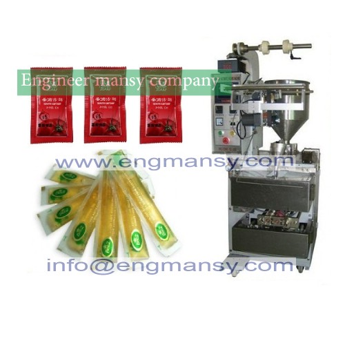 juice honey plastic bag liquid packing machine Model 505 engineer mansy brand