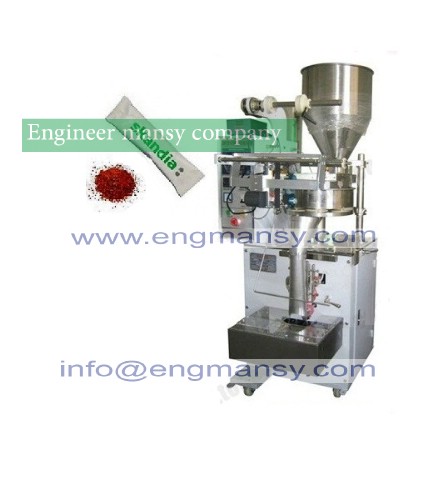 pepper/tea/salt/sugar sachet granules packing machine Model 902 engineer mansy global mark