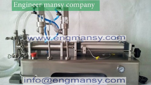 1000-5000ml Double Head Liquid or Softdrink Pneumatic Filling Machine model 403 engineer mansy mark