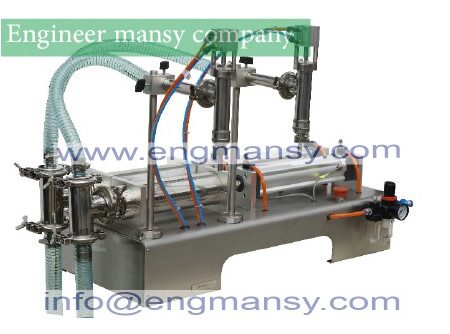 2 Heads Semi Automatic Liquid Bottle Filling Machine 5-100ml Model 403 engineer mansy mark