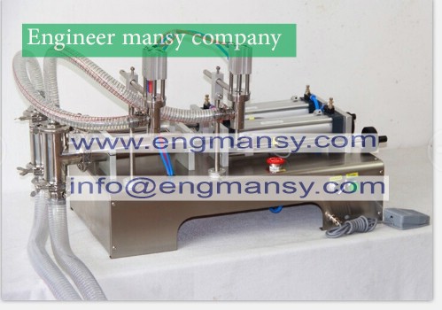 300-2500ml Semi Auto 30ml Small Bottle Liquid Perfume Filling Machine,Double Heads model 403 Engineer mansy global mark