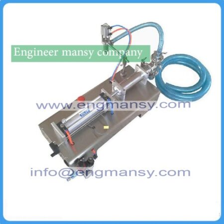 5-100ml Horizontal Pneumatic liquid Filling Machine, liquid oil filling machine, milk filling machine, drink filling machine Model 403 engineer mansy international mark