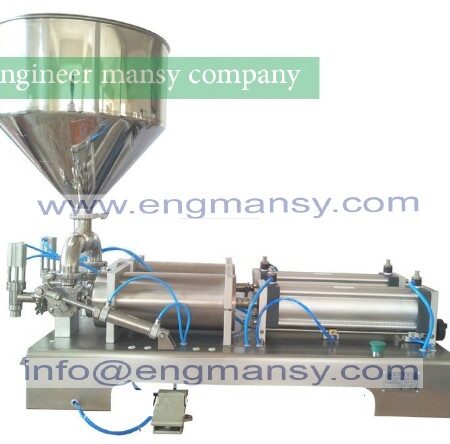 5-100ml double heads Cream Shampoo Cosmetic Automatic Filling Machine model 404 engineer mansy international brand