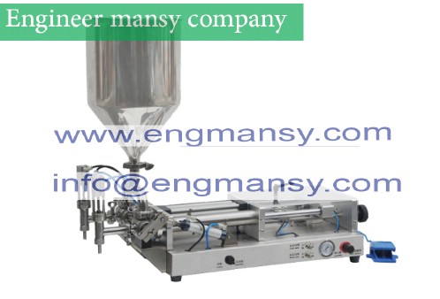 50-500ml double heads Cream Shampoo Cosmetic Automatic Filling Machine 220V/60Hz, model 404 Engineer mansy international mark