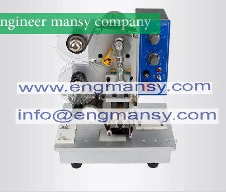Automatic Ribbon Coding Machine 220V 200W Typography Electric Date Batch Printing Machines Heat Press Coder model 322 engineer mansy international mark