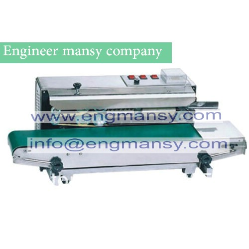 Brand Lowest Factory Price continuous heat sealer continuous poly bags band sealing machine aluminum foil date stamp model 301 engineer mansy mark