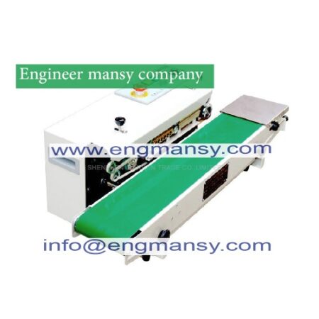 type ink coding continuous sealer bag sealing machine with emergency switch model 301 Engineer mansy brand