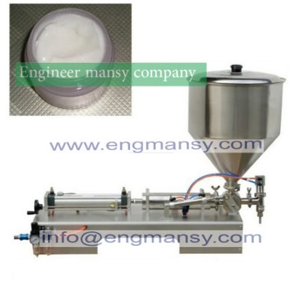 Semi Automatic Piston Peanut Butter Filling Machine Model 404 engineer mansy international mark