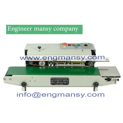 Continuous Sealing Machine Plastic bag sealing machine Food bag sealing machine Nylon bag automatic sealing machine model 301 Engineer mansy international mark