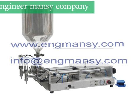 Double nozzle Paste filling machine large hopper Rotary Valve range 10-300ml quantitative bottle filling and packaging equipment model 404 Engineer mansy brand
