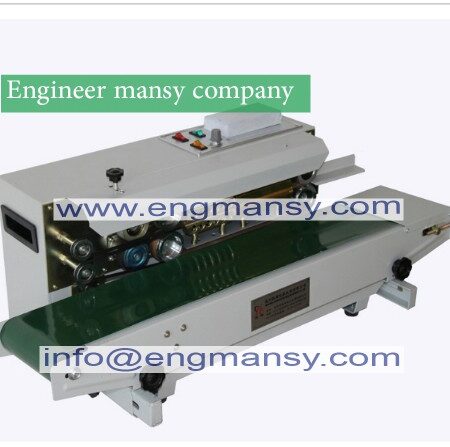 FREE SHIPPING continuous sealing machine automatic plastic film packag machine Additional equipment printing date model 301 Engineer mansy mark