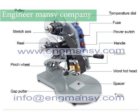Free Shipping 220v Manual Hot Foil Stamp Date ,Stamping Tools Equipment Manual Codes Printing Coding Machine Model 321 engineer mansy global brand