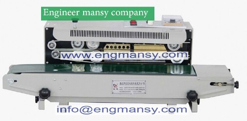 Free shipping 220V Continuous Plastic Bag Film Heat Band Sealing Machine Steel Wheel Printing ,Sealing Width:6-12MM model 301 Engineer mansy global mark