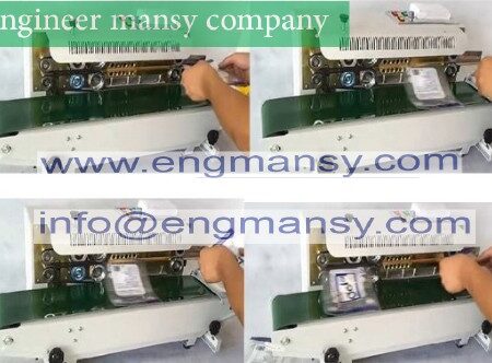 Free shipping Automatic film impulse sealer,semi-auto impulse sealing machine continuous plastic bag sealer,printing date model 301 engineer mansy brand
