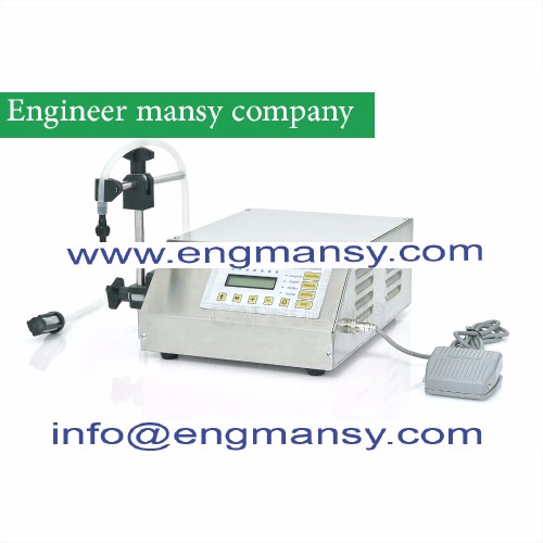 Free shipping Manual Electric Compact Digital Control Pump Liquid Filling Machine (3-3000ML ) English panel machine model 451 engineer mansy mark