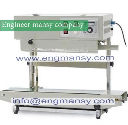 Free shipping Vertical Continuous band sealing machine model 303 Engineer mansy international mark