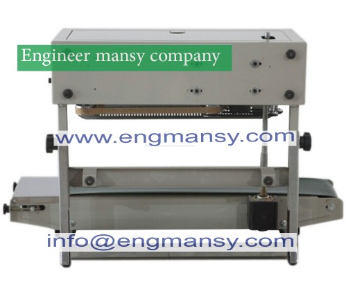 Free shipping vertical Automatic film impulse sealer,semi-auto impulse sealing machine continuous plastic bag sealer,print date Model 303 engineer mansy global brand