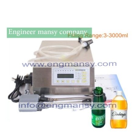 Semi Automatic digital Control Pump Liquid Filling Machine model 451 engineer mansy international brand