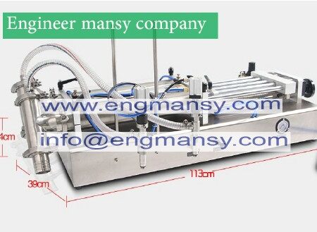 HOT SALE 100-1000ml Double Head Liquid or Softdrink Pneumatic Filling Machine model 403 Engineer mansy global brand