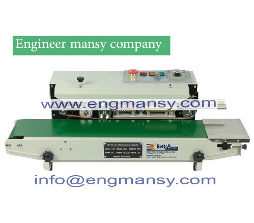 High Quality continuous band sealer/ film sealing machine model 301 Engineer mansy brand